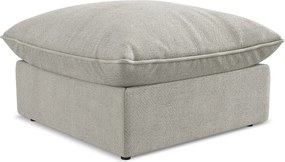 Pufa - z tkaniny strukturalnej - jasny szary - MANAO