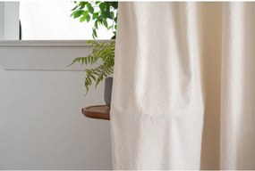 Zasłona zaciemniająca DUNES VELVET 140x250 cm, kremowa Zawieszanie: Metalowe pierścienie