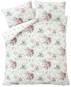 Kremowa pościel dwuosobowa 230x220 cm Bridgerton Penelope Floral – Catherine Lansfield