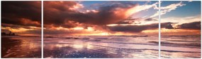 Obraz - Wieczorna plaża (170x50 cm)