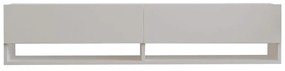 Biała szafka pod TV 141x31x30 cm Arges – Kalune Design