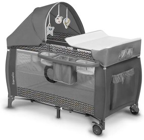 Lionelo - Łóżeczko turystyczne SVEN PLUS szary