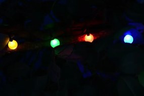 Solarny łańcuch świetlny 20 LED kolorowe - opcja migania