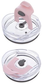 Różowy kubek termiczny ze słomką 1,2 l Termo – Orion