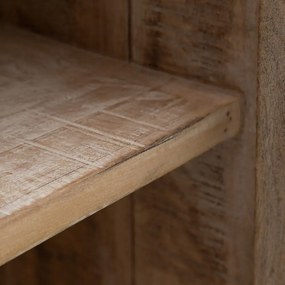 Witryna z litego drewna mango w naturalnym kolorze 160x71 cm – Ixia