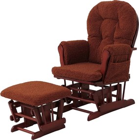 Leżanka MCW-C76, rdzawy brąz ciemna rama