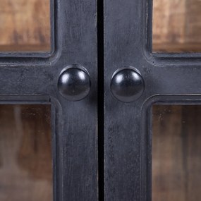 Witryna z litego drewna mango 160x71 cm – Ixia