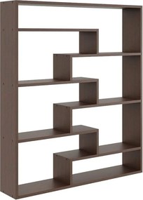 Minimalistyczny regał wiszący lub stojący w kolorze wenge K2-E89