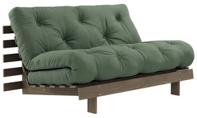 Zielona rozkładana sofa 140 cm Roots – Karup Design