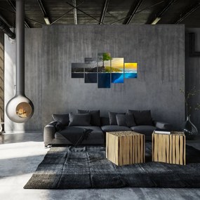 Obraz przedstawiający dwie strony (125x70 cm)