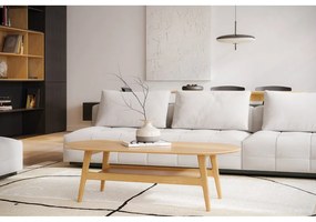 Stolik w dekorze dębu w naturalnym kolorze 60x130 cm Curved – Woodman