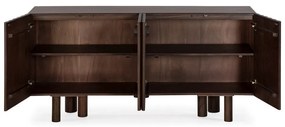 Brązowa komoda z litego drewna mango 160x80x40 cm Tamira – MOME