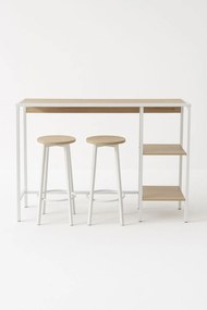 Set Bar Mesa Alta + 2 Taburetes Loku