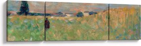 Obraz - Georges Seurat, A Summer Landscape, reprodukcje (170x50 cm)