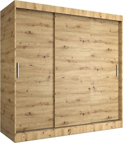 Szafa przesuwna 200 cm dąb artisan P0-L24