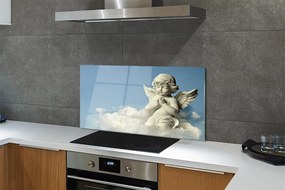 Szklany Panel Niebiański Anioł wśród Chmur