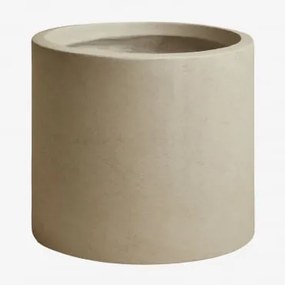 Donica Zewnętrzna Z Cementu Aurevi Ø45 Cm & Piaskowy Brąz - Sklum