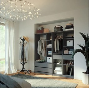 Szafa antracyt 200x50x200 elmo