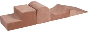 Piankowy 4-elementowy Zestaw Do Zabawy, Plac Zabaw Dla Dziecka, Welurowy, Beżowy - Meowbaby®