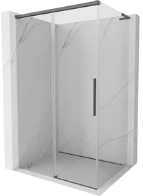 Mexen Rox L kabina prysznicowa rozsuwana 110 x 95 cm, transparent, gun gray szczotkowany - 8C2L-110-095-66-00