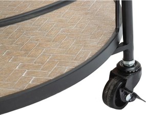 Metalowy barek na kółkach 41,5x40 cm Arex – Mauro Ferretti