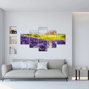 Obraz - Prowansja, Francja, malarstwo olejne (125x70 cm)
