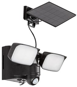 Rabalux 77091 - LED Solarna lampa ścienna LESZNO 2xLED/5W/3,7V IP54 czarna