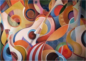 Obraz - Muzyczny abstrakt (70x50 cm)