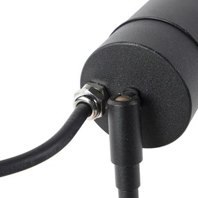 Inteligentny nowoczesny reflektor czarny IP44 z WiFi GU10 - Solo