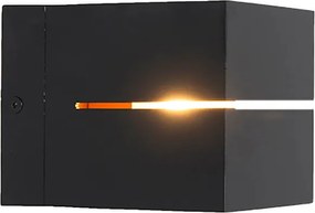 Inteligentna lampa ścienna czarna ze złotem 9,7 cm w tym WiFi G9 - Transfer Groove