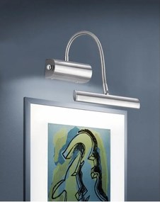 Kinkiet LED z elastyczną konstrukcją/ze ściemniaczem w kolorze srebra Curtis – Trio