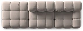 Jasnobrązowa aksamitna sofa modułowa 282 cm Bellis – Micadoni