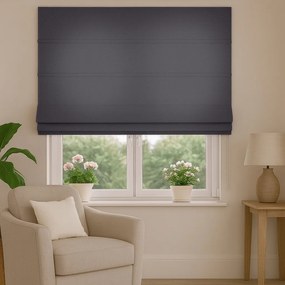 Roleta rzymska na wymiar Enjoy grafitowa miękka gruba - do 140 cm