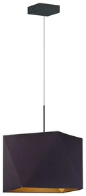 Lampa wisząca z abażurem na czarnym stelażu - S5-C13