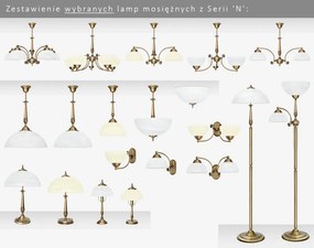 Elegancki żyrandol mosiężny do klasycznego pokoju N-S3AK