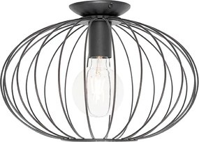Industrialna lampa sufitowa czarna - Margarita