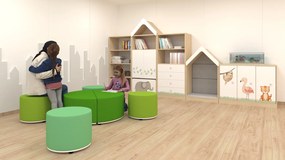 Zestaw mebli do żłobka i przedszkola Blox Nature 1