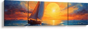 Obraz - Żaglówki (170x50 cm)