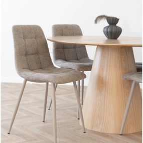 Okrągły stół z blatem w dekorze jesionu ø 120 cm Bolton – House Nordic