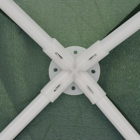 Outsunny Namiot Imprezowy 3x3m z Moskitierą Zielony Metal i Poliester Odporny na Warunki Atmosferyczne Komfortowy i Przestronny | Aosom PL