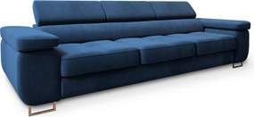 Masseno Sofa MOSINE z funkcją spania, Rozkładana sofa - Granatowy, MONOLITH 77