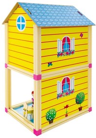 Domek dla lalerk niebieski mały