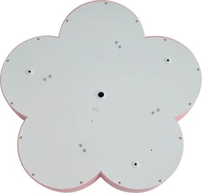 Dziecięca lampa sufitowa różowo-biała - Lucille