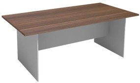 Stół konferencyjny PRIMO GRAY, 2000 x 1000 mm, szary/orzech