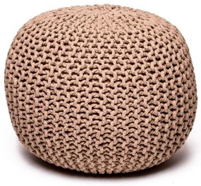 Piaskowobrązowy puf Bonami Essentials Jagger