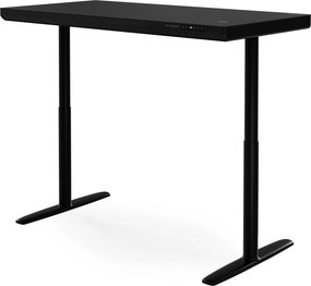 Biurko elektryczne sit-stand z szufladą i ładowarką bezprzewodową Qi czarne, 1400 mm: ELLIS
