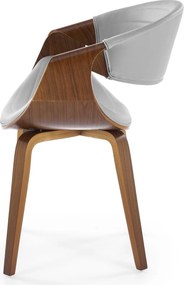 Orzechowe krzesło z giętej sklejki K544 Halmar