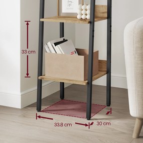 Regał drabinkowy na książki, kwiaty, 5 półek - artisan - LLS109B88