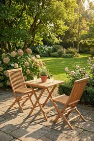 Drewniany stół i krzesła do ogrodu A4-T16