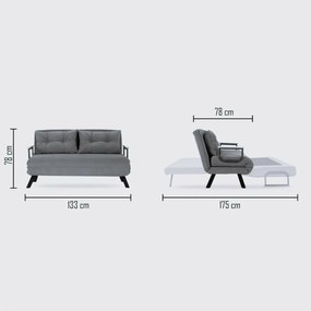 Rozkładana sofa Sando 2 Cream